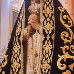 Manto para la Virgen de la Soledad Ondara de frente