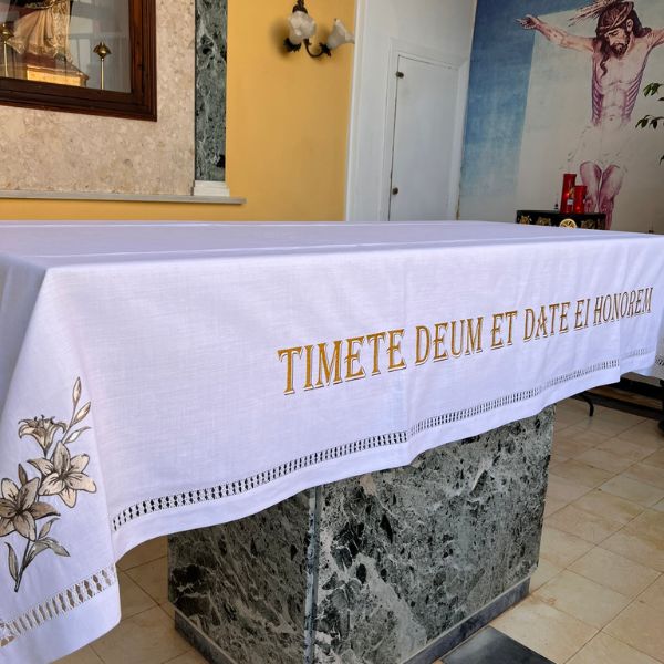 mantel para altar de iglesia